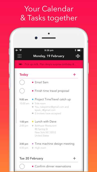 Rooster: Calendar screenshot