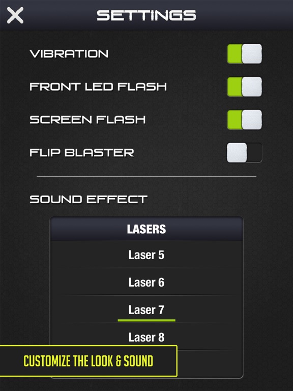 Epic Laser Gun Blaster iPad screenshot 4 - Entertainment app