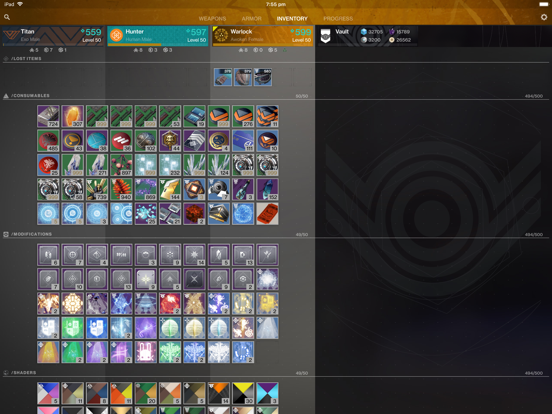 Ishtar Commander for Destiny 2 iPad screenshot 6 - Entertainment app