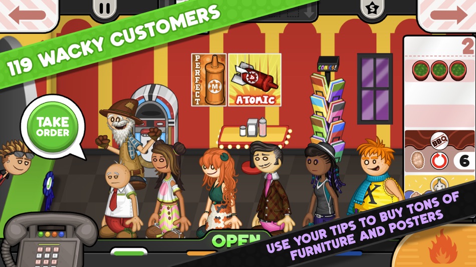 #2. Papa's Wingeria To Go! (iOS) 由: Flipline Studios