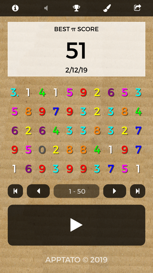 #4. Pi Digits Memory Game (iOS) 由: Peter Li