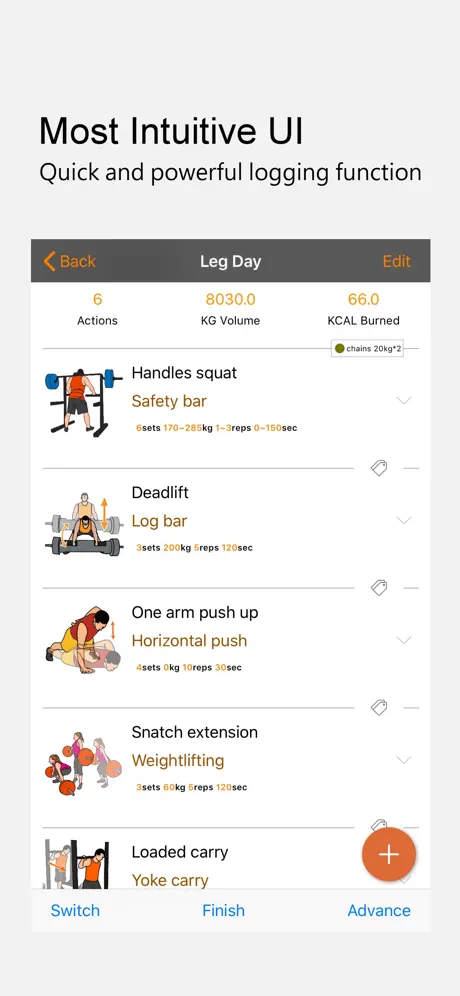 MoHot Workout Planner Gym Log