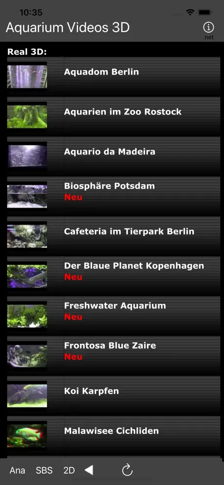 Aquarium Videos 3D