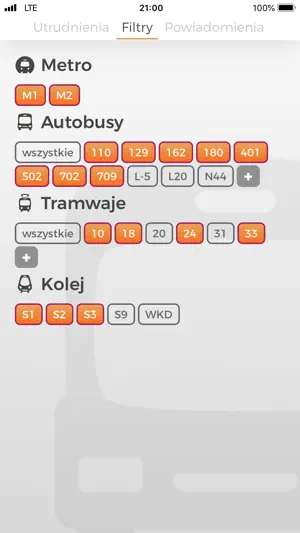 Warsaw Public Transport Alerts screenshot 3