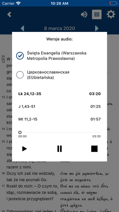 Kalendarz prawosławny Screenshot