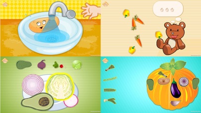 Funny Veggies! Toddler cooking Screenshot