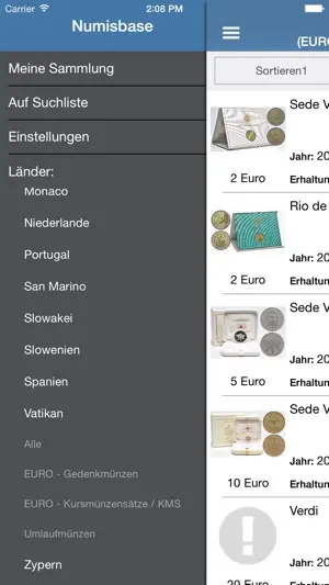 Numisbase Euro Münzen Katalog screenshot 2