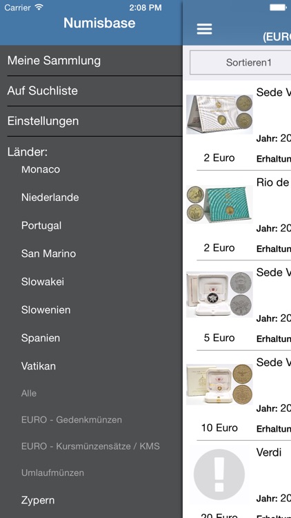 Numisbase Euro Münzen Katalog