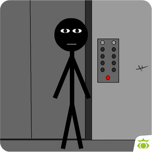 Stickman escape lift icon