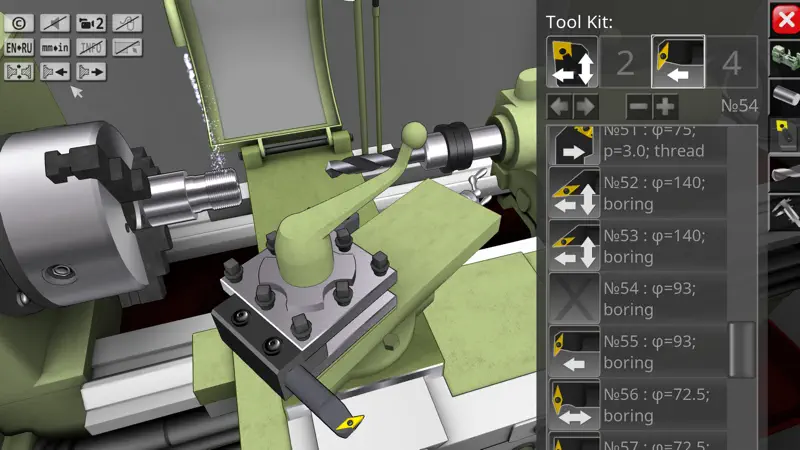 1K62 Lathe Simulator screenshot 7 of 10