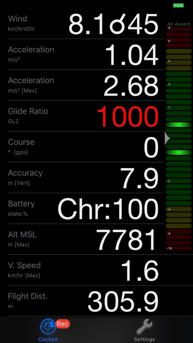eVario - Variometer Pro Screenshot