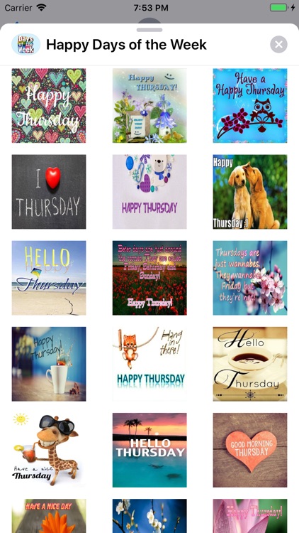 Happy Days of the Week Wishes screenshot-3