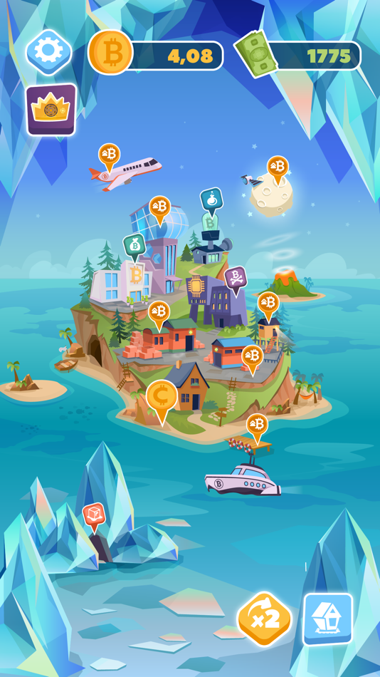 #2. Bitcoin Mining: Idle Tycoon (iOS) 来自: Aliaksandr Prakarym