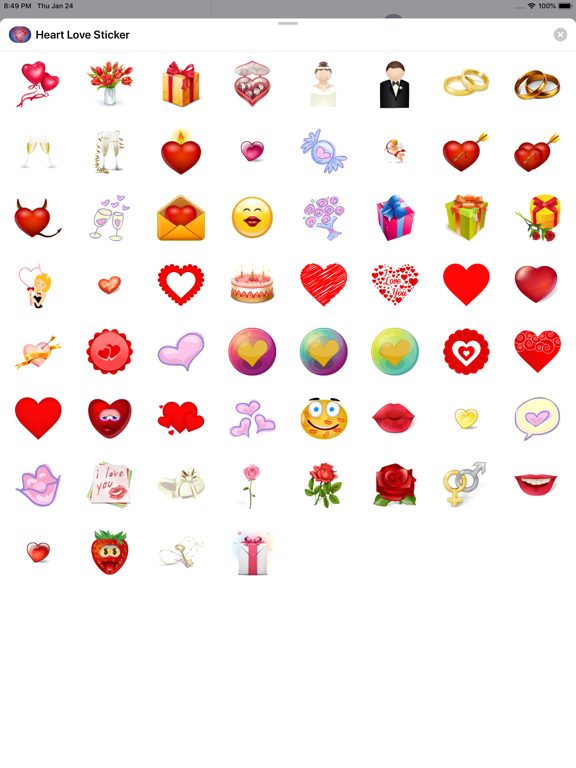 Screenshot #1 for Heart Love Sticker