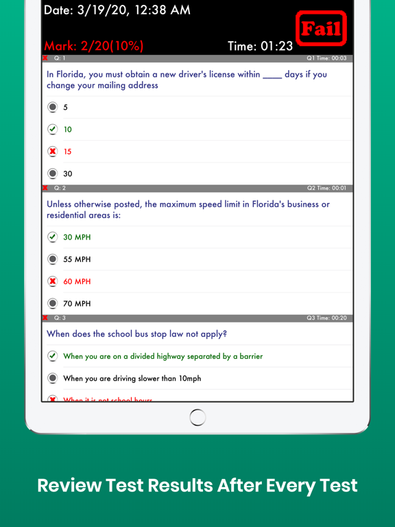 DMV Driving Permit Test Prep iPad screenshot 9 - Education app