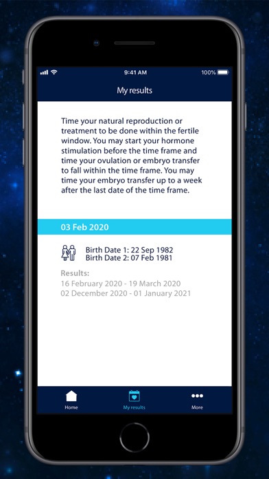 Fertility Astrology Screenshot
