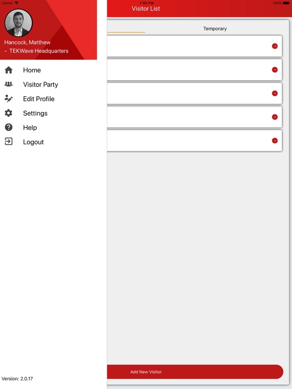 Screenshot #4 pour TEKControl Visitor Management