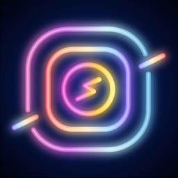Ícone do app NEON GIF+TEXT Video Effects