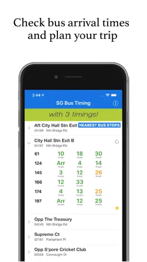 SG Bus Timing App screenshot 1