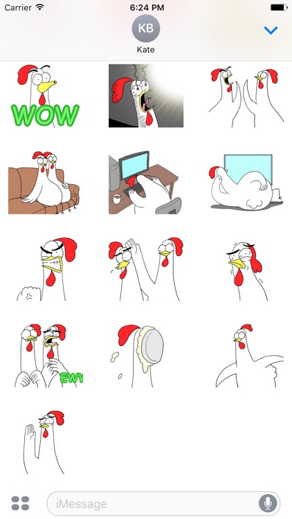 Chicken Bro 12 Sticker Pack