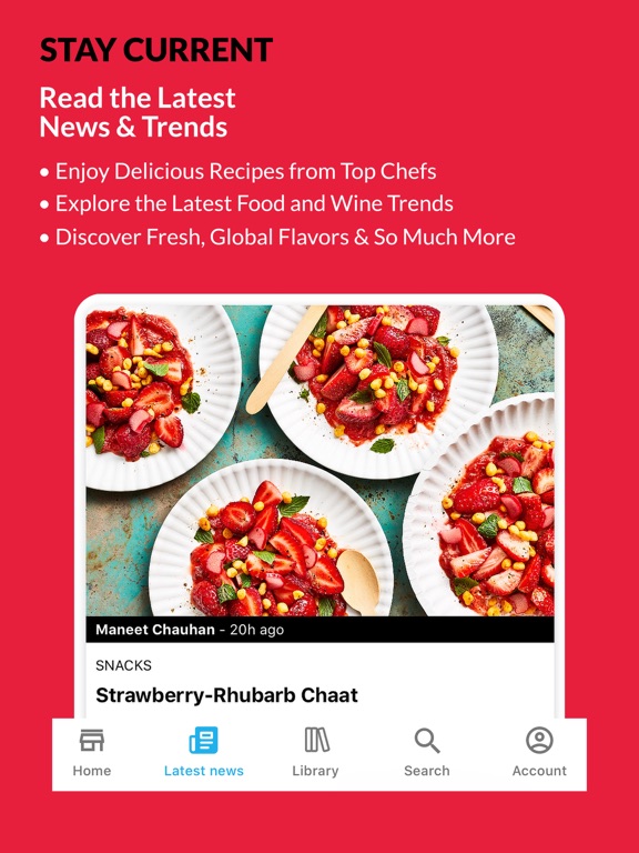 FOOD & WINE iPad screenshot 4 - Food & Drink app