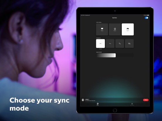 Philips Hue Sync iPad app afbeelding 5