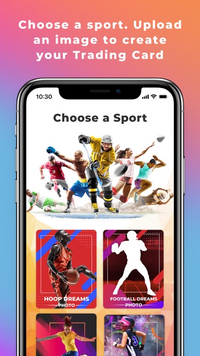 Digital Sports Card Screenshot