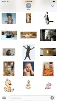 funny animal cat baby stickers iphone screenshot 3