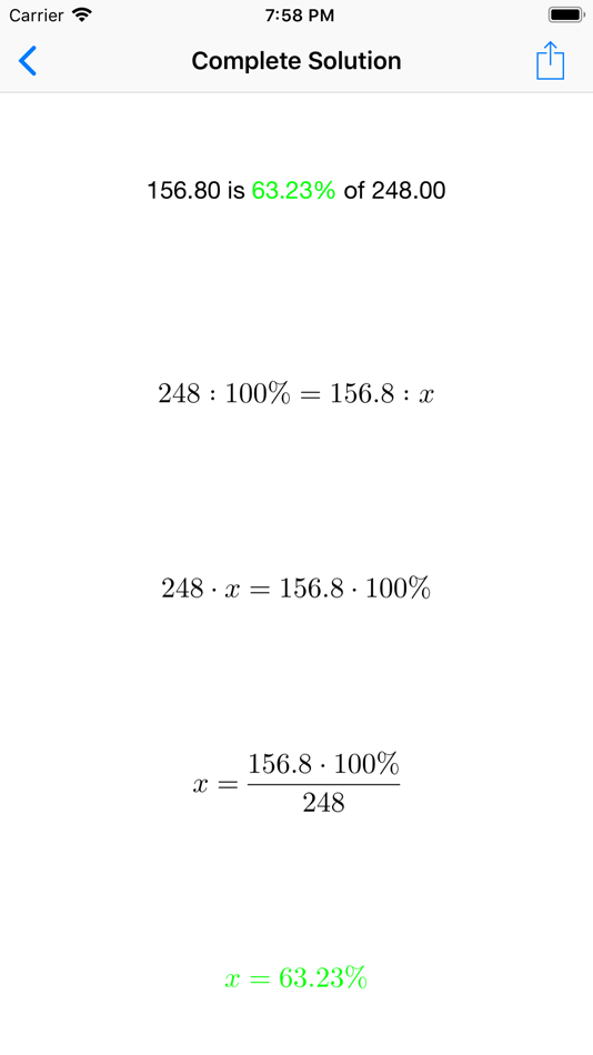 #4. Percentage Solver (iOS) By: Francesco Grassi