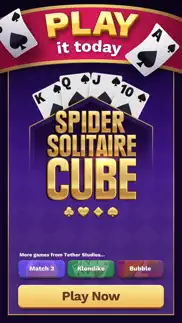 spider solitaire cube iphone screenshot 1