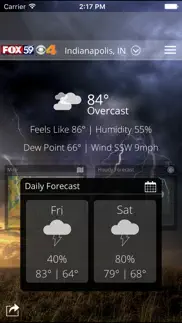 indy weather authority iphone screenshot 1