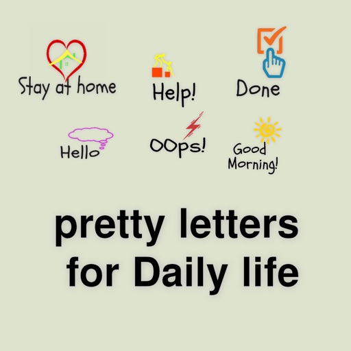 Pretty letters for Daily life