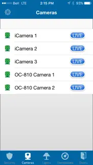 bell aliant home security iphone screenshot 2