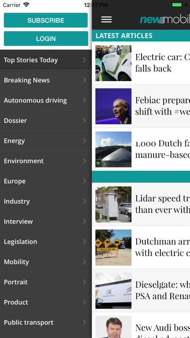 Screenshot #1 pour Newmobility.news