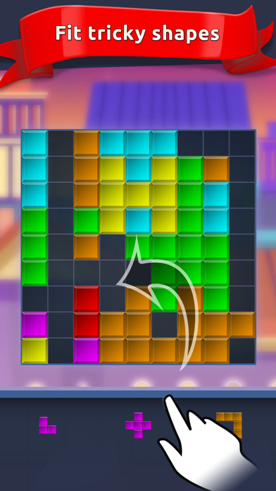 How to cancel & delete Blox Shock - 1010 block puzzle from iphone & ipad 1