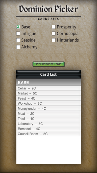 Dominion Card Pickerのおすすめ画像1