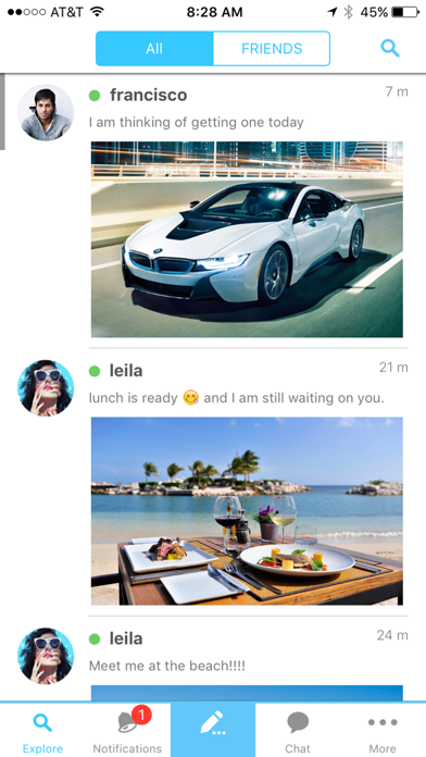 Buzzmee IRL Nearby Social App Screenshot