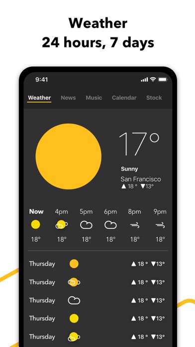 Tday Widget - Weather, News Screenshot