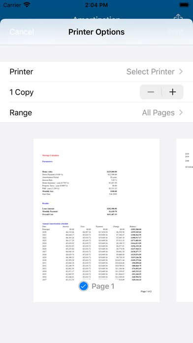 Mortgage Calculator Mobile Screenshot