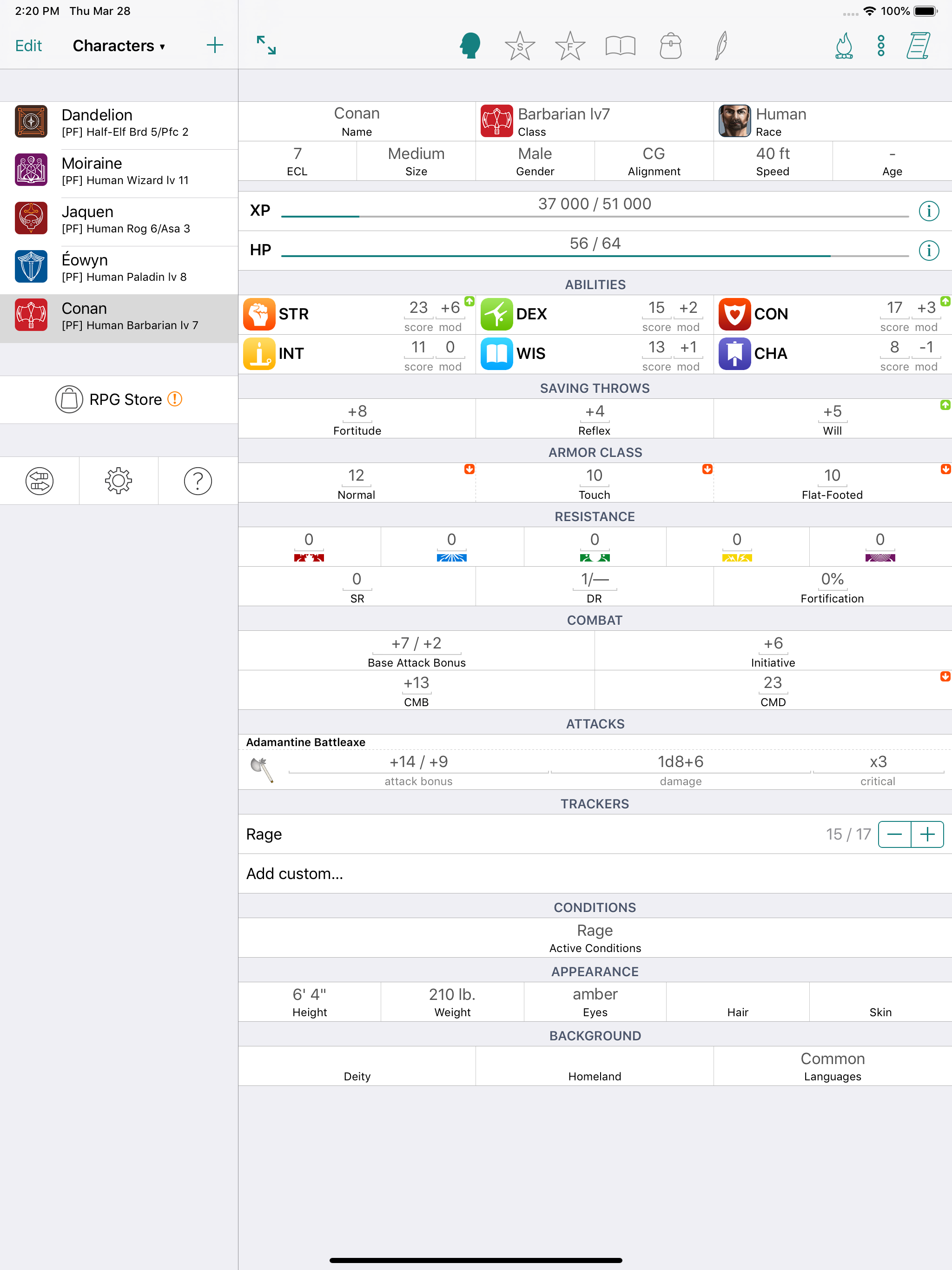 RPG Scribe Pathfinder & 3.5