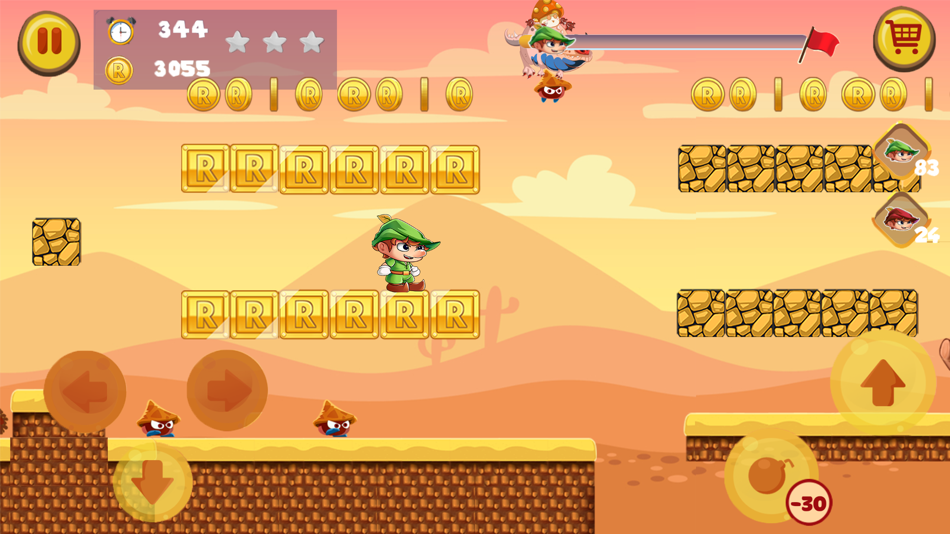 #3. Robin Jungle World -Jump N Run (iOS) Podle: Van Nam Nguyen