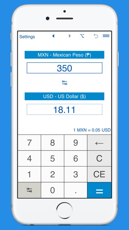 USD and MXN converter