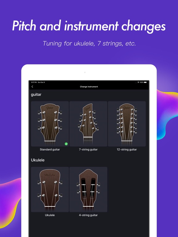 Metronome & Guitar tuner iPad screenshot