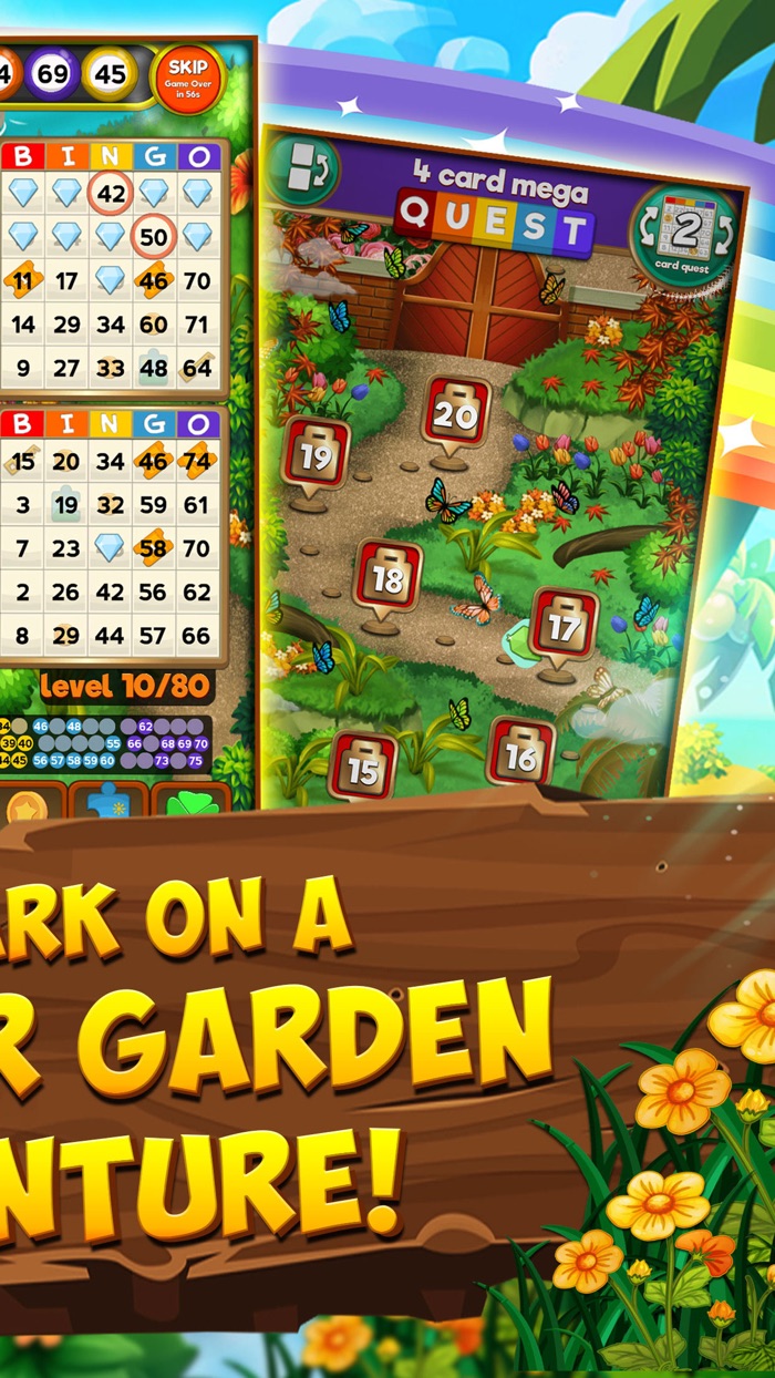 Bingo game Quest Summer Garden