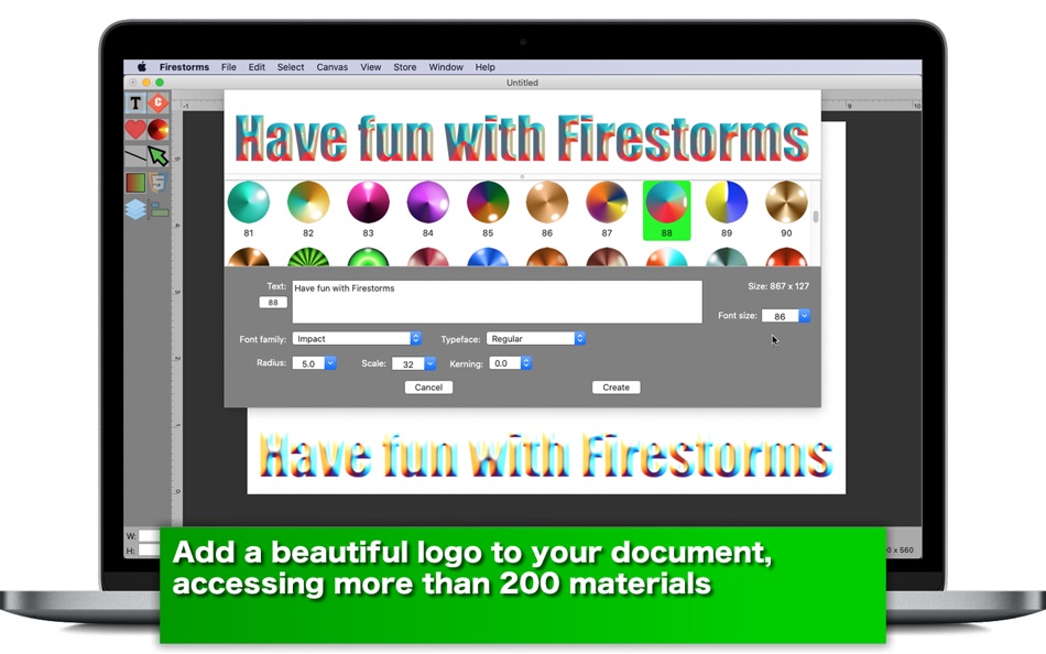 #3. Firestorms (macOS) By: Tomoyuki Okawa