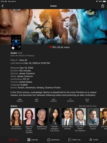 Watcht for Trakt iPad screenshot