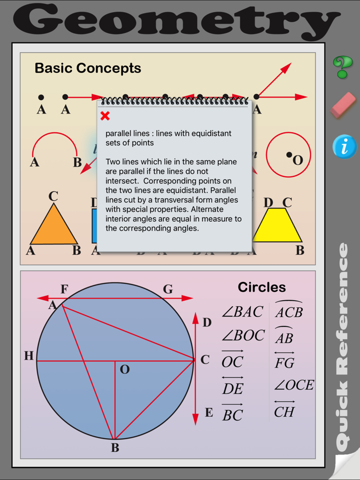 #3. Geometry Quick Reference (iOS) 由: Ventura Educational Systems