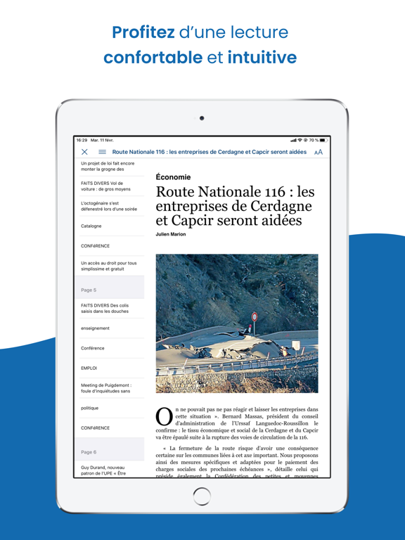 L'Indépendant Le Journal iPad screenshot 5 - Magazines & Newspapers app