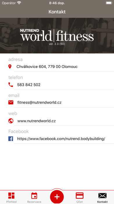 Nutrend World Fitness Screenshot
