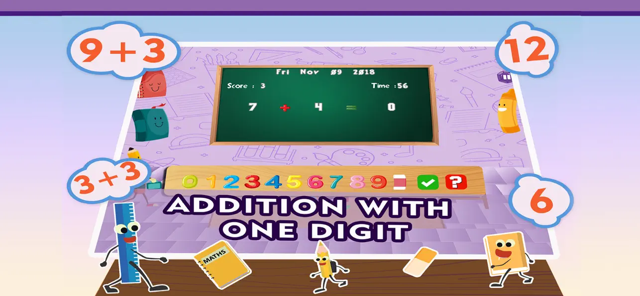#1. Learning Basic Math Addition (iOS) Door: Learning Apps